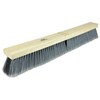 Weiler 24"ContractorFloorBroom, FlaggedGreyBorderw/StiffBlkPolypropyleneCenter 44581